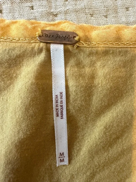 Free People Sunflower Yellow Sleeveless Tunic - Picture 2 of 2